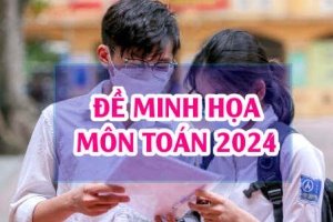 Đề minh hoạ môn Toán 2024 thi tốt nghiệp THPT